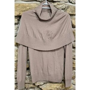 Women’s Antonio Melani Cashmere Latte Turtleneck Layered Blair Sweater Size Medi